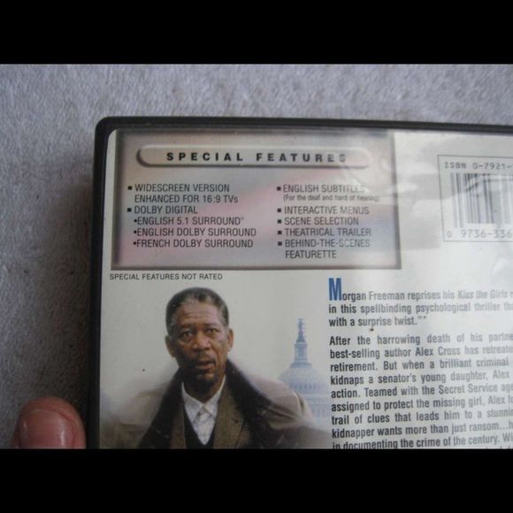 Along Came a Spider Morgan Freeman Alex Cross Document DVD Movie Bundle for $3 - Picture 4 of 6